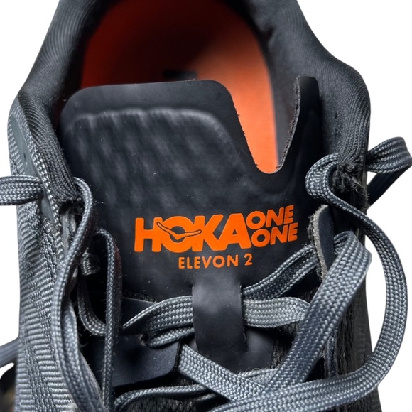 Hoka One One Elevon 2 Men’s Size 10.5 D Med 1106477 DSIB Black Running Shoes - Picture 9 of 12